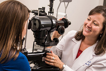 Patient Having an Eye Test